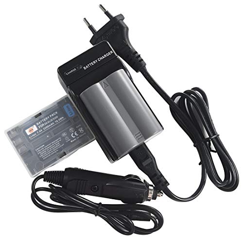 DSTE®（2 Pack） Ersatz Batterie und DC11E Reise Ladegerät Compatible für Nikon EN-EL3E EN-EL3 D30 D50 D70 D70S D80 D90 D100 D200 D300 D300S DSLR D700 Digital SLR Kamera von DSTE