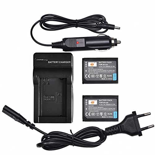 DSTE®（2 Pack） Ersatz Batterie und DC124E Reise Ladegerät Compatible für Samsung BP-1030 NX200 NX210 NX300 NX300M NX500 NX1000 NX1100 NX2000 Digital Kamera als BP1030 BP1130 ED-BP1030 von DSTE