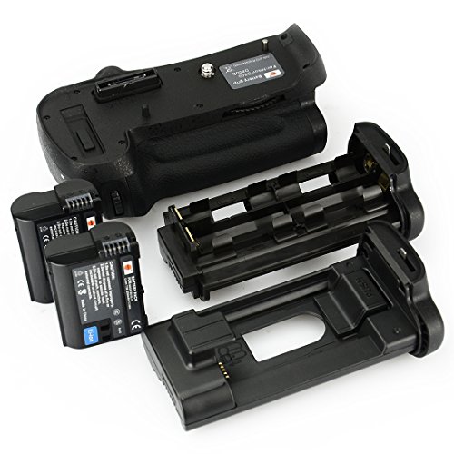DSTE® Batterie Griff für Nikon D800 D800E Digital DSLR Kamera als MB-D12 mit (2 packung) EN-EL15 von DSTE