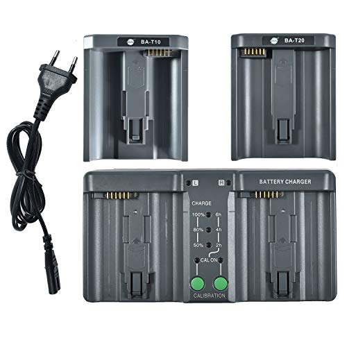DSTE® DMH26A 3-in-one Power Batterie Ladegerät (EU-Stecker) Kompatibel für Nikon EN-EL18 EN-EL4 EN-EL4A Canon LP-E4 LP-E4N LP-E19 LC-E19 as MH-26 von DSTE