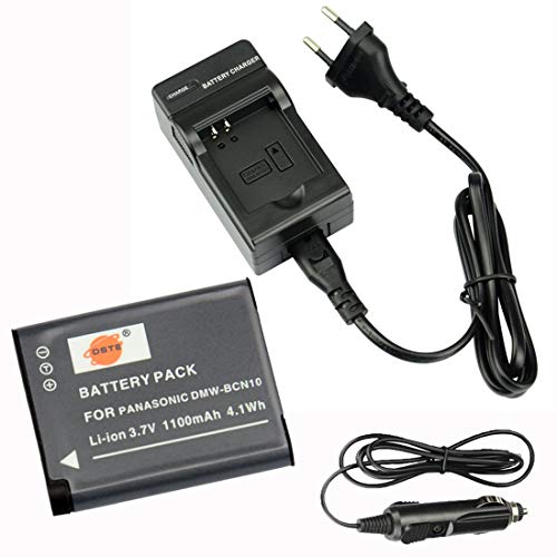 DSTE® Ersatz Batterie und DC146E Reise Ladegerät Compatible für Panasonic DMW-BCN10 Lumix DMC-LF1 DMC-LF1K Lumix DMC-LF1W Kamera als Panasonic DMW-BCN10E DMW-BCN10PP von DSTE