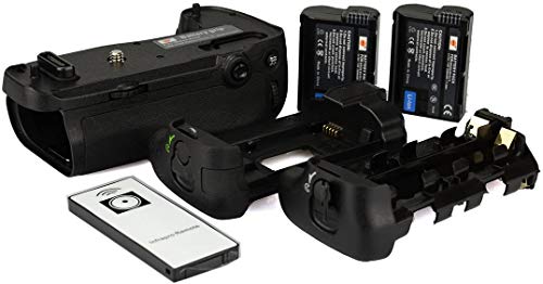 DSTE® Infrarot Fernbedienung Batterie Griff für Nikon D750 DSLR Digital Kamera als MB-D16 mit (2 packung) EN-EL15 von DSTE