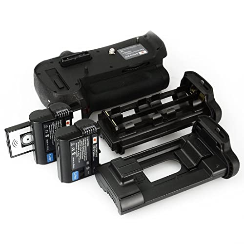 DSTE® Pro IR Remote MB-D12 Vertikaler Batteriegriff + 2X EN-EL15 für Nikon D800 D810 D800E D800S SLR-Digitalkamera von DSTE