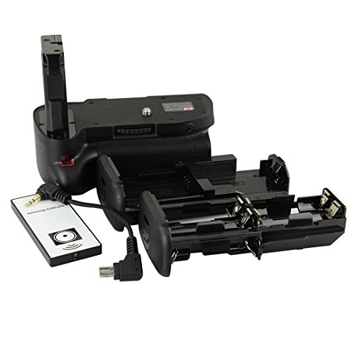 DSTE® Pro IR Remote MB-D5100 Vertikaler Batteriegriff für Nikon D5100 D5200 SLR Digitalkamera wie EN-EL14 von DSTE