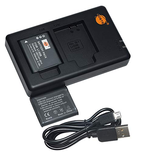 DSTE (2er-Pack) Power Akku + Micro USB Ladegerät kompatibel mit Ricoh Pentax D-LI92 und Optio I-10, RZ10, RZ18, WG-1, WG-1 GPS, WG-2, WG-2 GPS, WG-3, WG-3 GPS, WG-4, WG-4 GPS WG-10 X70 von DSTE