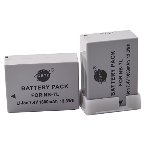 DSTE 2-Pack NB-7L NB-7LH Ersatz Batterie Akku for Canon NB7L PowerShot G10 G11 G12 SX30 is Kamera DSTE 2-Pack NB-7L NB-7LH Ersatz Batterie Akku for Canon NB7L PowerShot G10 G11 G12 SX30 is Kamera von DSTE