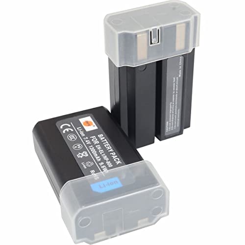 DSTE 2-Pack Ersatz Batterie Akku for Nikon EN-EL1 Cooipix 4300 4500 4800 5400 5700 775 8700 880 885 995 E880 Kamera von DSTE