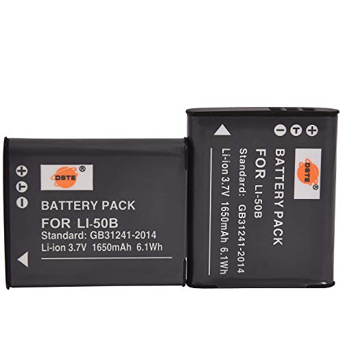 DSTE 2-Pack Ersatz Batterie Akku for Olympus Li-50B Stylus 1010 1020 1030 9000 9010 Tough TG-870 SP-800UZ SP-810UZ SZ-10 SZ-11 SZ-12 SZ-15 SZ-20 SZ-30MR SP-720UZ iHS SZ-16 iHS Kamera DSTE 2-Pack Ersatz Batterie Akku for Olympus Li-50B Stylus 1010 1020 1030 9000 9010 Tough TG-870 SP-800UZ SP-810UZ SZ-10 SZ-11 SZ-12 SZ-15 SZ-20 SZ-30MR SP-720UZ iHS SZ-16 iHS Kamera von DSTE