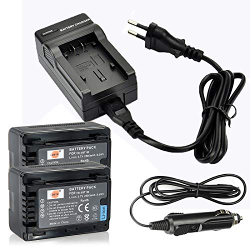 DSTE 2-Pack Ersatz Batterie Akku und DC106E Reise Ladegerät Compatible Panasonic VW-VBT190 HC-V110MGK HC-V160GK HC-V180GK HC-V380GK HC-V210GK HC-V210MGK HC-V520GK HC-V520MGK DSTE 2-Pack Ersatz Batterie Akku und DC106E Reise Ladegerät Compatible Panasonic VW-VBT190 HC-V110MGK HC-V160GK HC-V180GK HC-V380GK HC-V210GK HC-V210MGK HC-V520GK HC-V520MGK von DSTE