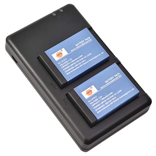 DSTE 2-Stück Ersatzakku Set LP-E17 Batterie + Dual-Ladegerät USB kompatibel mit Canon R10 M3 200D 750D 760D 250D 8000D Kiss X8i Rebel T6i Rebel T6s SL3 DSTE 2-Stück Ersatzakku Set LP-E17 Batterie + Dual-Ladegerät USB kompatibel mit Canon R10 M3 200D 750D 760D 250D 8000D Kiss X8i Rebel T6i Rebel T6s SL3 von DSTE
