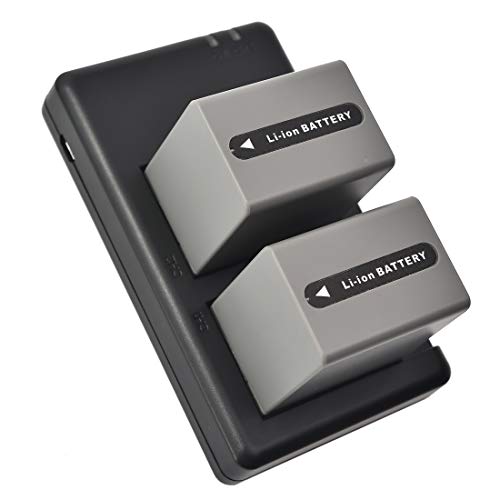 DSTE 2-Stück Ersatzakku Set NP-FP90 Batterie + Dual-Ladegerät USB kompatibel mit Sony DCR-HC46 DCR-HC65 DCR-HC85 DCR-HC96 DCR-SR80 DCR-SR100 HDR-HC3 DSTE 2-Stück Ersatzakku Set NP-FP90 Batterie + Dual-Ladegerät USB kompatibel mit Sony DCR-HC46 DCR-HC65 DCR-HC85 DCR-HC96 DCR-SR80 DCR-SR100 HDR-HC3 von DSTE