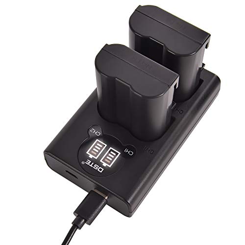 DSTE 2-Stücke Batterie Akku und 2-Kanäle Dual USB Quick Ladegerät Kit für Nikon EN-EL15 1 V1 D600 D610 D750 D800 D800E D810A D850 D7000 D7100 D7200 Kamera DSTE 2-Stücke Batterie Akku und 2-Kanäle Dual USB Quick Ladegerät Kit für Nikon EN-EL15 1 V1 D600 D610 D750 D800 D800E D810A D850 D7000 D7100 D7200 Kamera von DSTE