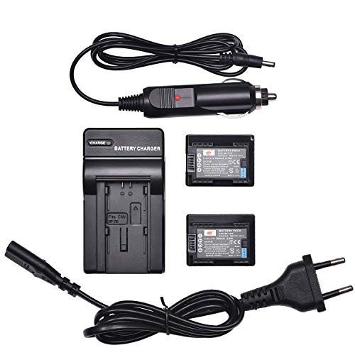 DSTE 2PCS BP-727 Ersatz Batterie und DC131E Reise Ladegerät Compatible für Canon VIXIA HF M50 M52 M56 M60 M500 M506 R30 R32 R36 R40 R42 R50 R52 R56 R300 R306 R308 R400 R500 R506 R600 von DSTE