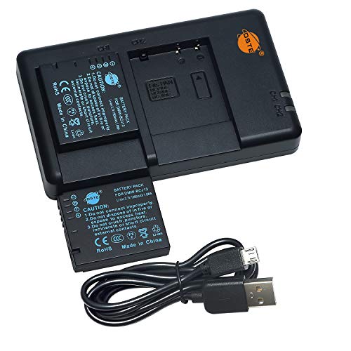 DSTE 2PCS DMW-BCJ13 DMW-BCJ13e DMW-BCJ13PP(1900mAh/3.7V) Batterie Ladegerät Compatible für Panasonic Lumix DMC-LX5K,DMC-LX5W,DMC-LX55,DMC-LX7,DMC-LX7GK,DMC-LX7K,DMC-LX7W,Leica D-LUX5,D-LUX6 Kamera von DSTE