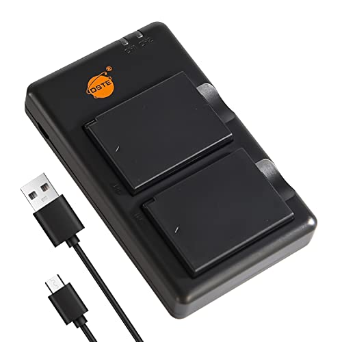 DSTE 2PCS LP-E10(2100maAh/7.4V) Batterie Ladegerät Compatible für Canon 1100D 1200D Rebel T3 Kiss X50 Kamera von DSTE
