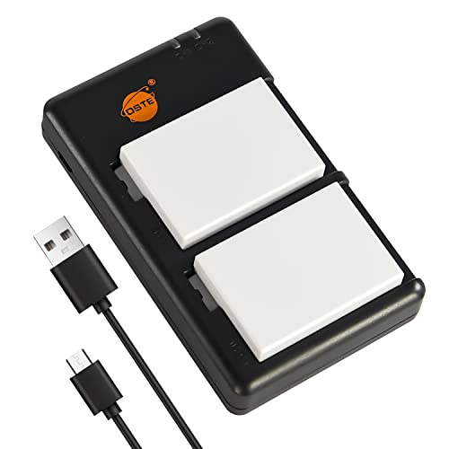 DSTE 2PCS LP-E8 (2100mAh/7.4V) Batterie Ladegerät Compatible für Canon EOS 550D 600D 650D 700D Kiss X4 Kiss X5 Kiss X6i X7i Rebel T2i T3i T4i T5i Digital Kamera von DSTE