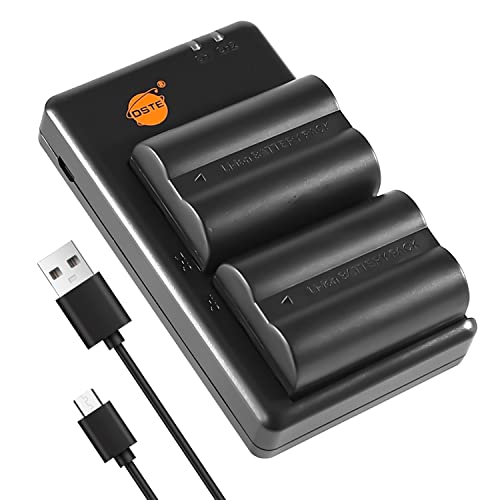 DSTE 2PCS NP-400 D-LI50 (2300mAh/7.4V) Batterie Ladegerät Compatible für Pentax K10,K10D GP,K10D Grand Prix,K20D,a Sweet DIGITAL,a-5 Digital,a-7 Digital,Dimage A1,Dynax 7D,Maxxum 7D,GX-20 Kamera von DSTE
