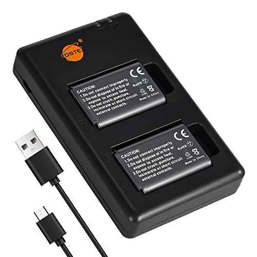 DSTE 2PCS NP-BX1(1800mAh/3.6V) Batterie Ladegerät Compatible für Sony NP-BX1/M8,Sony ZV1,ZV-1,Cyber-Shot DSC-RX100 VII,DSC-RX100 II,DSC-RX100M II,DSC-RX100 III,DSC-RX100 V,DSC-RX100 IV,HDR-CX Kamera von DSTE