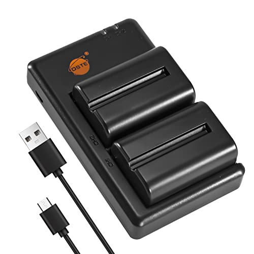 DSTE 2PCS NP-FM500H(2300mAh/7.4V) Batterie Ladegerät Compatible für Sony a700,Alpha a58,DSLR-A100,DSLR-A100K,DSLR-A100W/B,DSLR-A200,DSLR-A200K,DSLR-A200W,DSLR-A200WB,DSLR-A300 Kamera von DSTE