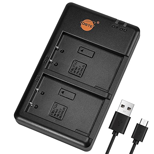 DSTE BCM-5 Batterie USB Dual Quick Ladegerät Compatible für PS-BLS1，BLS-1，PS-BLS5，BLS-5，BLS-50，Fuji NP-140,Olympus E-400 E-410 E-P1 E-P2 E-P3 E-PL1 E-M10 E-PLE15，FinePix S100FS S200EXR S200FS S205EXR von DSTE