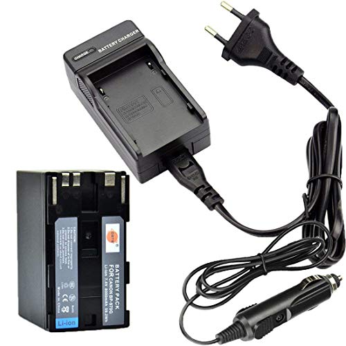 DSTE BP-970G BP-975 Ersatz Batterie + Reise Ladegerät Compatible für Canon XLH1, XHG1, XHA1, XL2, XM2, XH G1S, XH A1S, XL H1S, XL H1A, XF305, XF300, XF105, XF100 DSTE BP-970G BP-975 Ersatz Batterie + Reise Ladegerät Compatible für Canon XLH1, XHG1, XHA1, XL2, XM2, XH G1S, XH A1S, XL H1S, XL H1A, XF305, XF300, XF105, XF100 von DSTE