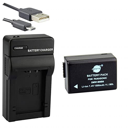 DSTE DMW-BMB9 Li-Ionen Batterie und Micro USB Ladegerät Anzug kompatibel mit Panasonic Lumix DMC-FZ40 DMC-FZ45 DMC-FZ47 DMC-FZ48 DMC-FZ60 DMC-FZ62 DMC-FZ70 DMC-FZ72 DMC-FZ80 DMC-FZ100 DMC-FZ150 DSTE DMW-BMB9 Li-Ionen Batterie und Micro USB Ladegerät Anzug kompatibel mit Panasonic Lumix DMC-FZ40 DMC-FZ45 DMC-FZ47 DMC-FZ48 DMC-FZ60 DMC-FZ62 DMC-FZ70 DMC-FZ72 DMC-FZ80 DMC-FZ100 DMC-FZ150 von DSTE