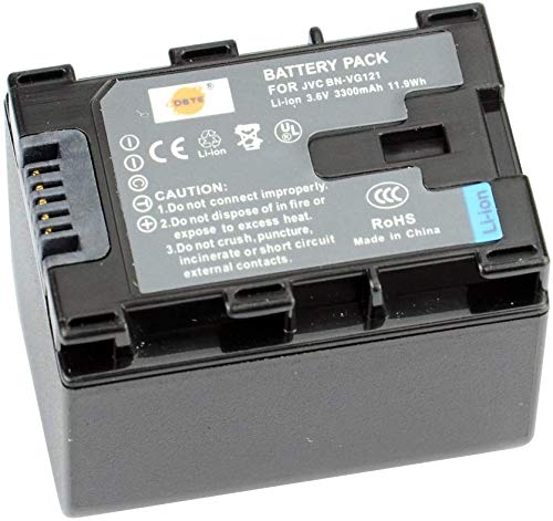 DSTE Ersatz Batterie Akku for JVC BN-VG121 GZ-E10 GZ-E100 GZ-E100SEU GZ-E105BEK GZ-E105BEU GZ-E105REK GZ-E10AUS GZ-E10B GZ-E10BUS GZ-E10RUS GZ-E10SEK GZ-E10SEU GZ-E15 GZ-E15BEK GZ-E15BEU GZ-E200 Kamera von DSTE