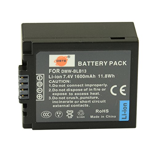 DSTE Ersatz Batterie Akku for Panasonic DMW-BLB13E DMW-BLB13GK Lumix DMC-G1 DMC-G2 DMC-G10 DMC-GF1 DMC-GH1 Kamera von DSTE