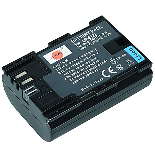 DSTE Ersatz Batterie Li-Ionen-Akku Compatible für Canon LP-E6N LP-E6NH LPE6N von DSTE