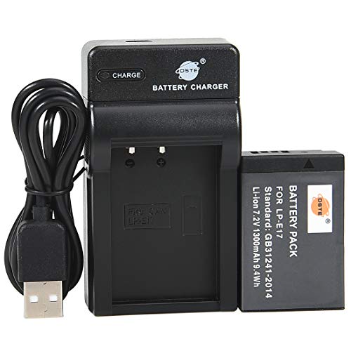 DSTE LP-E17 Li-Ion Akku und USB-Ladegerät für Canon EOS M3 750D 760D 250D 8000D 200D Kiss X8i X10 Rebel T6i T6s SL3 DSTE LP-E17 Li-Ion Akku und USB-Ladegerät für Canon EOS M3 750D 760D 250D 8000D 200D Kiss X8i X10 Rebel T6i T6s SL3 von DSTE