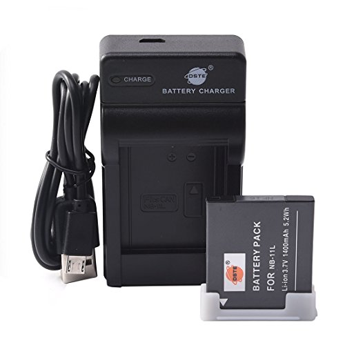 DSTE NB-11L Li-Ionen Batterie und Micro USB Ladegerät Anzug Kompatibel mit Canon PowerShot A2300 A2400 A2500 A2600 A3400 A3500 A4000 DSTE NB-11L Li-Ionen Batterie und Micro USB Ladegerät Anzug Kompatibel mit Canon PowerShot A2300 A2400 A2500 A2600 A3400 A3500 A4000 von DSTE