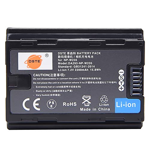 DSTE NP-W235 Li-Ion Ersatzakku Kompatibel für Fuji XT4 Digitalkamera DSTE NP-W235 Li-Ion Ersatzakku Kompatibel für Fuji XT4 Digitalkamera von DSTE-FR