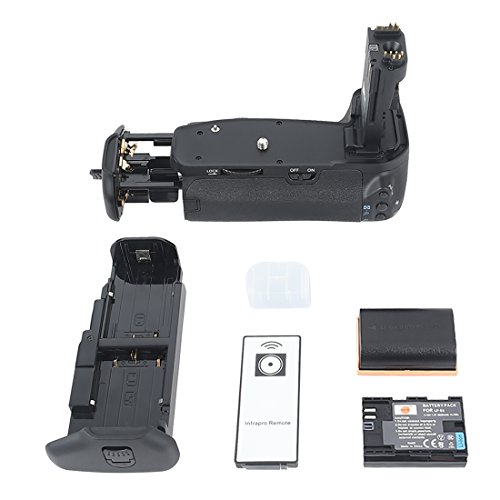 DSTE Professioneller BG-E9 BGE9 Batteriegriff Halter für Canon EOS 60D SLR Digitalkamera + kabellose Fernbedienung + 2 Stück LP-E6 Li-Ionen-Akku DSTE Professioneller BG-E9 BGE9 Batteriegriff Halter für Canon EOS 60D SLR Digitalkamera + kabellose Fernbedienung + 2 Stück LP-E6 Li-Ionen-Akku von DSTE