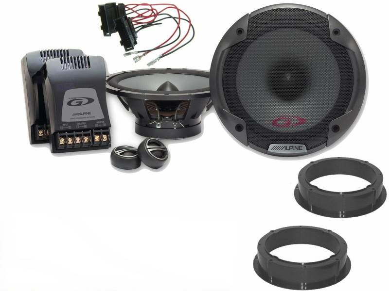 DSX Alpine Set für VW Fox Bj 03-09 komponenten System Tür Vorne 280 Watt Auto-Lautsprecher (70 W) von DSX