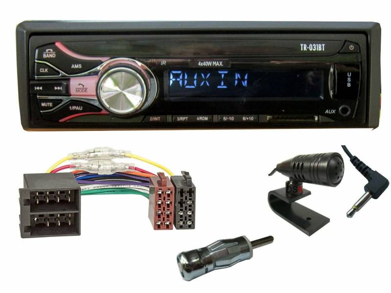DSX Bluetooth USB Aux In SD Karten Radio passend für Opel Astra F G Autoradio (20,00 W) von DSX