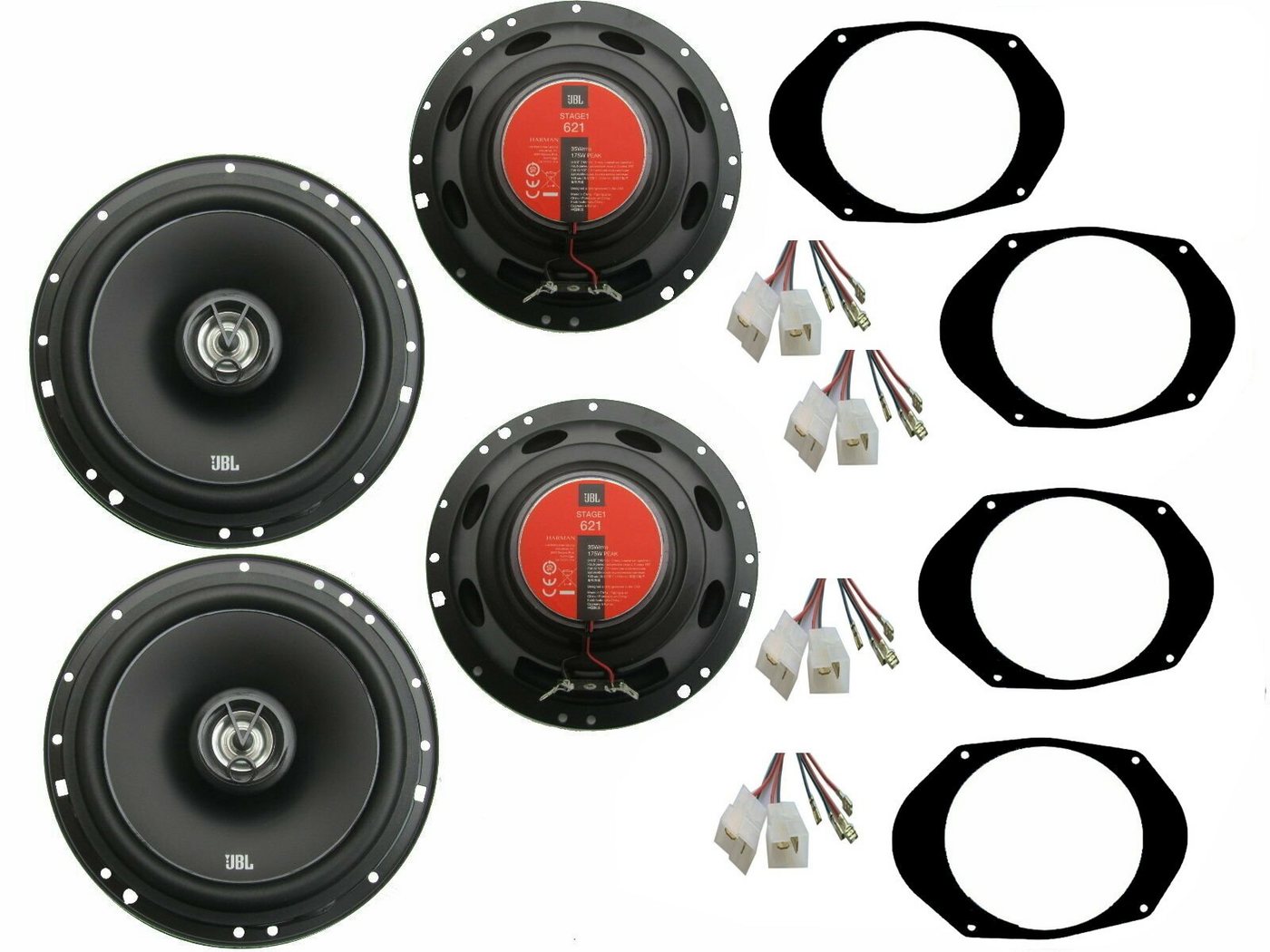 DSX JBL Boxen Set für Ford Fiesta JH/JD Bj 01-08 Tür Vorne hinten 700W Auto-Lautsprecher (140 W) von DSX