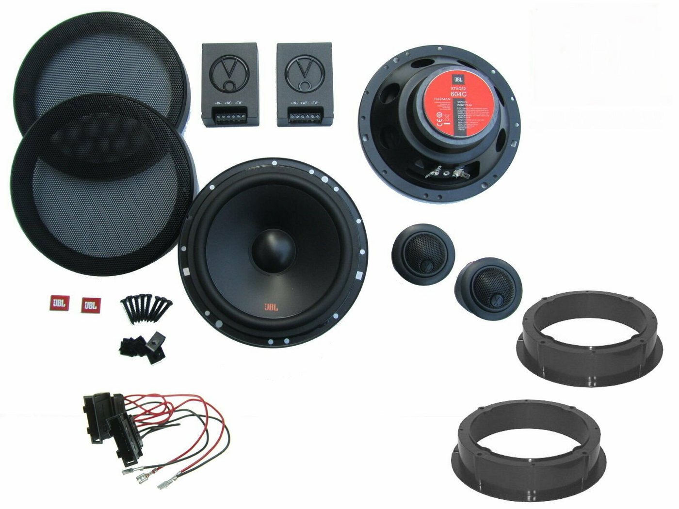 DSX JBL Boxen für Seat Toledo Bj 98-04 Komponenten System Tür Vorne 270 W Auto-Lautsprecher (45 W) von DSX