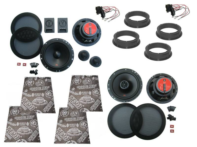 DSX JBL Lautsprecher Komplett Set für VW T-Roc Tür Vorne hinten Dämmmung Auto-Lautsprecher (85 W) von DSX
