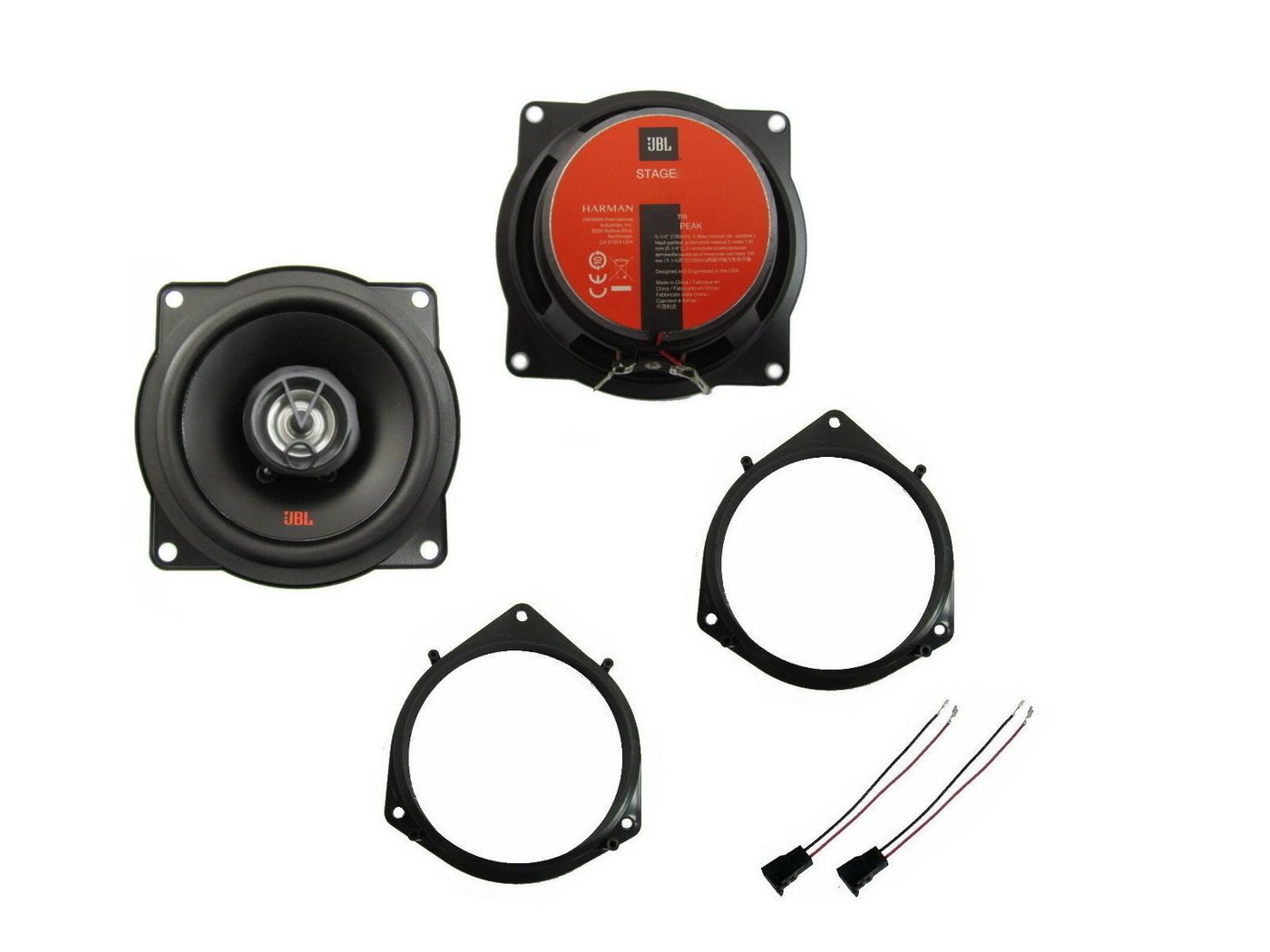 DSX JBL Lautsprecher Set für Opel Combo D Bj 2012 - 2018 Tür hinten 150 W Auto-Lautsprecher (30 W) von DSX