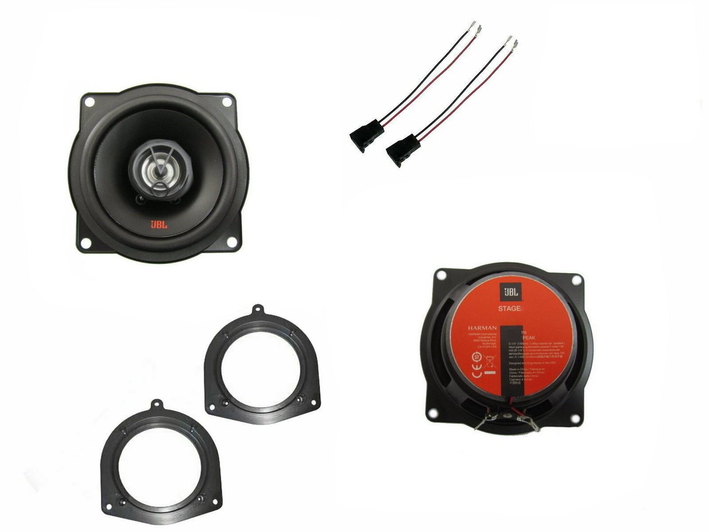 DSX JBL Lautsprecher Set für Toyota Avensis Bj 97- 03 Tür Vorne Einbauset Auto-Lautsprecher (30 W) von DSX