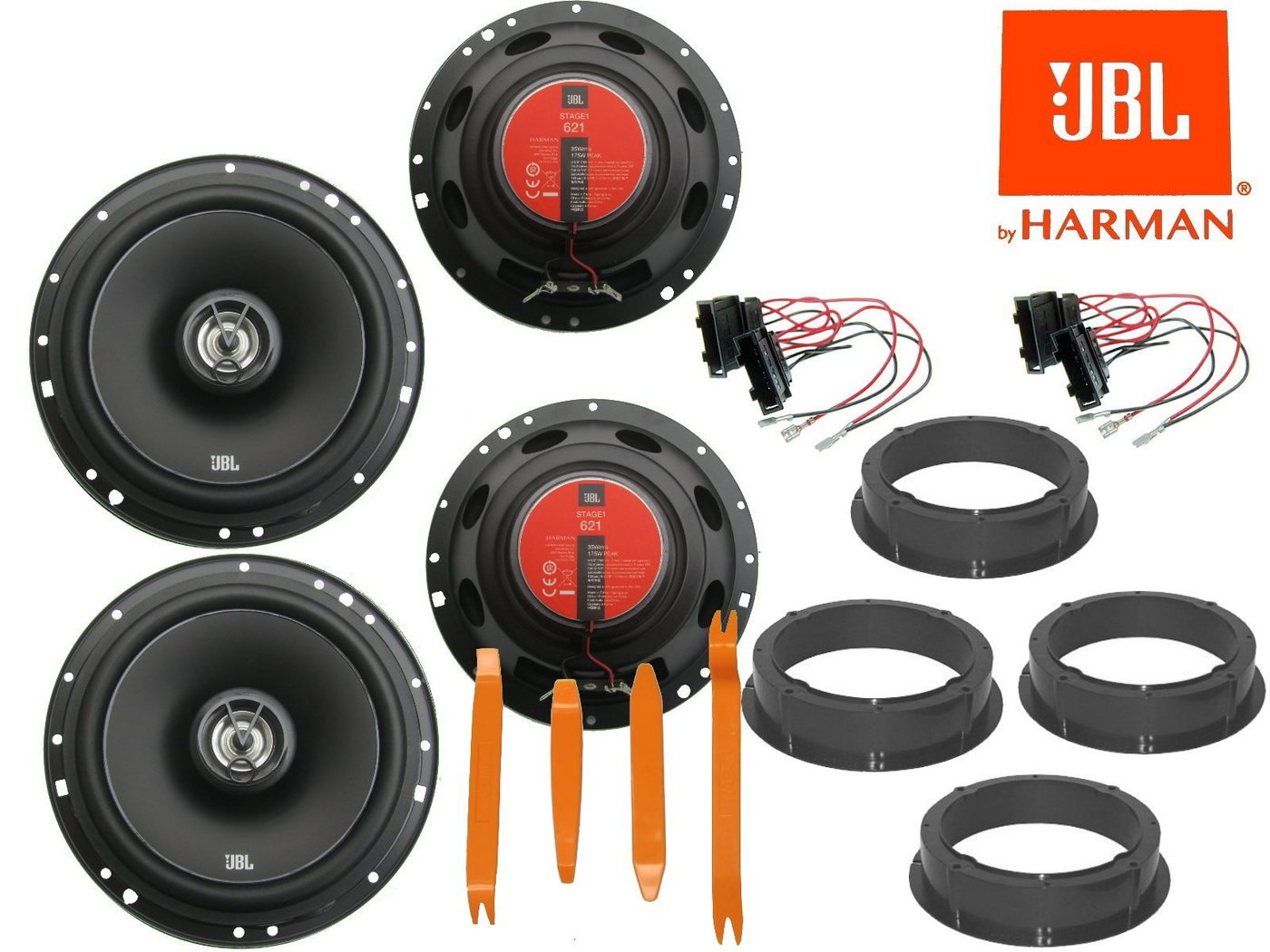 DSX JBL Lautsprecher für VW Polo V 6R Bj 09-17 Türen Auto-Lautsprecher (40 W) von DSX