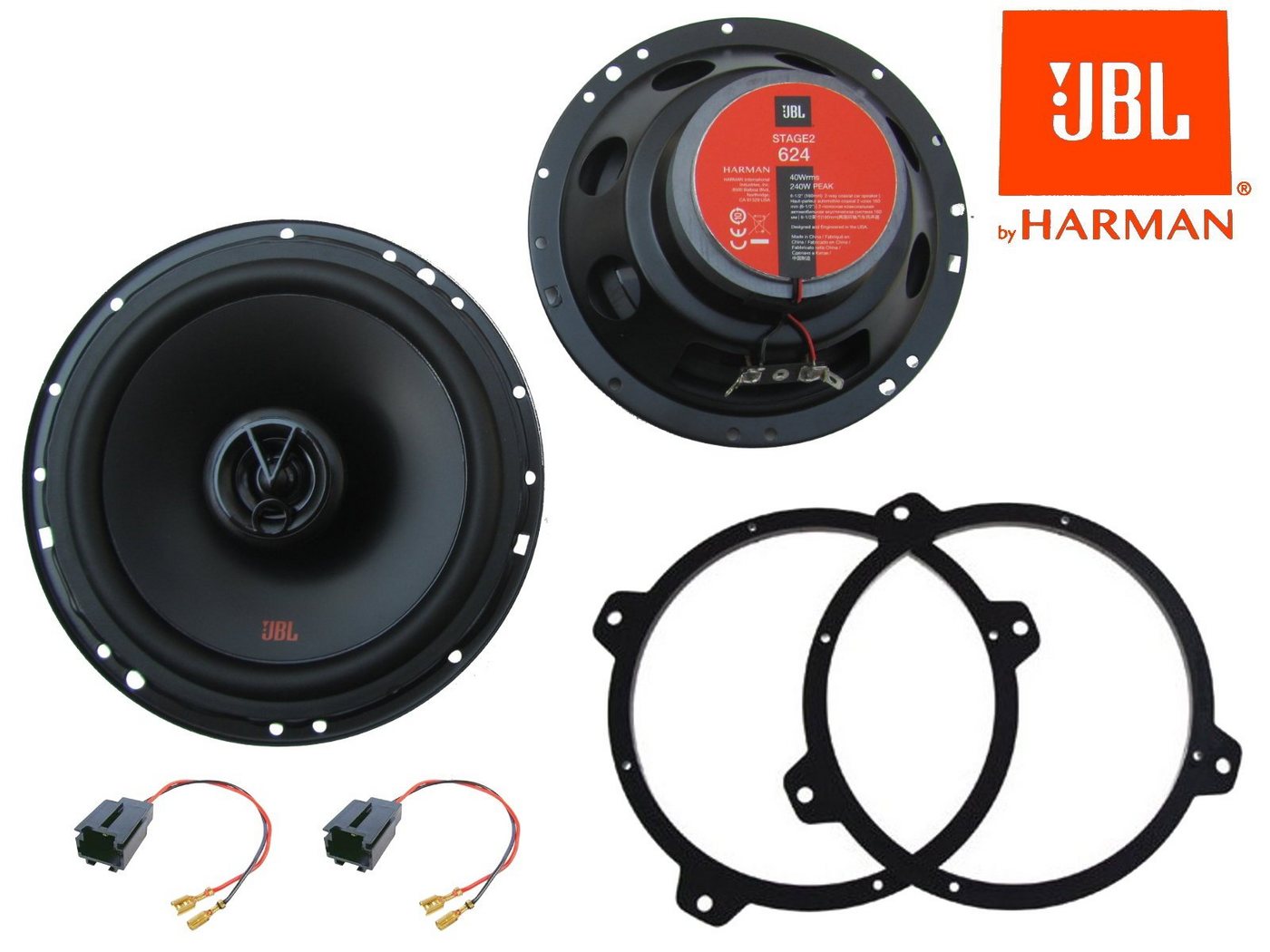 DSX JBL Set Tür vorn für BMW 3er E46 ab 1998 240 Watt Auto-Lautsprecher von DSX