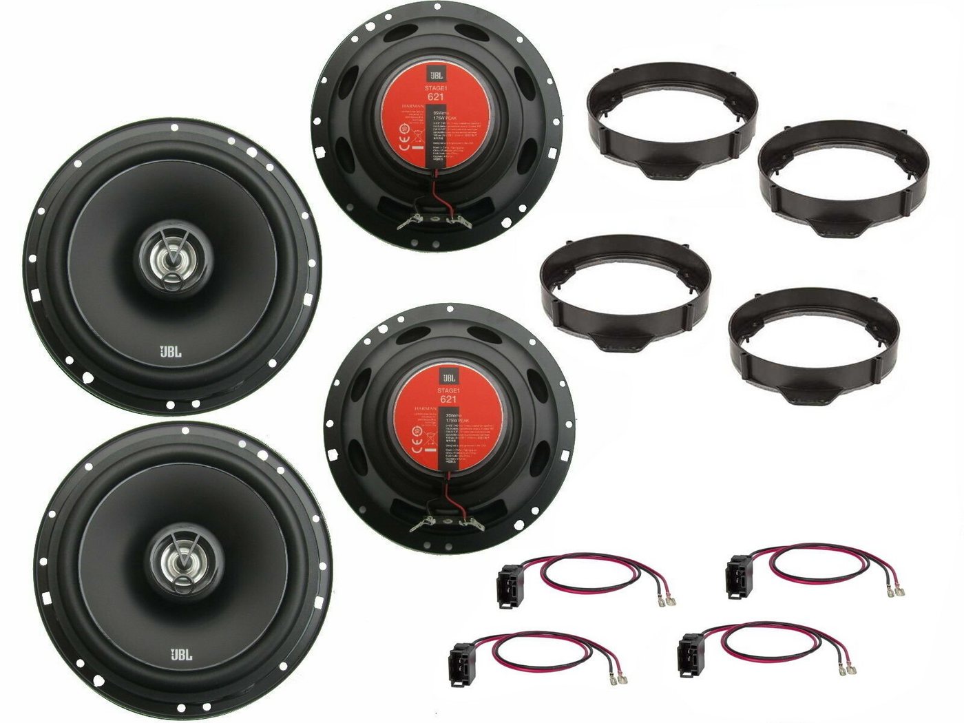 DSX JBL für Mercedes B Klasse W246 Bj 11-18 Lautsprecher Set Tür vorne + H Auto-Lautsprecher (70 W) von DSX