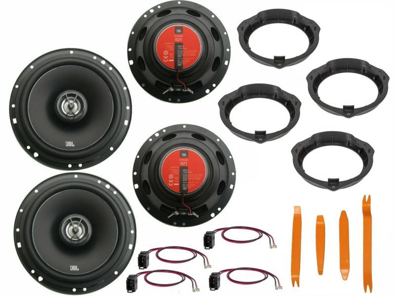 DSX JBL für Mercedes C Limousine W204 Bj 07-13 Boxen Set Tür vorne + hinte Auto-Lautsprecher (70 W) von DSX