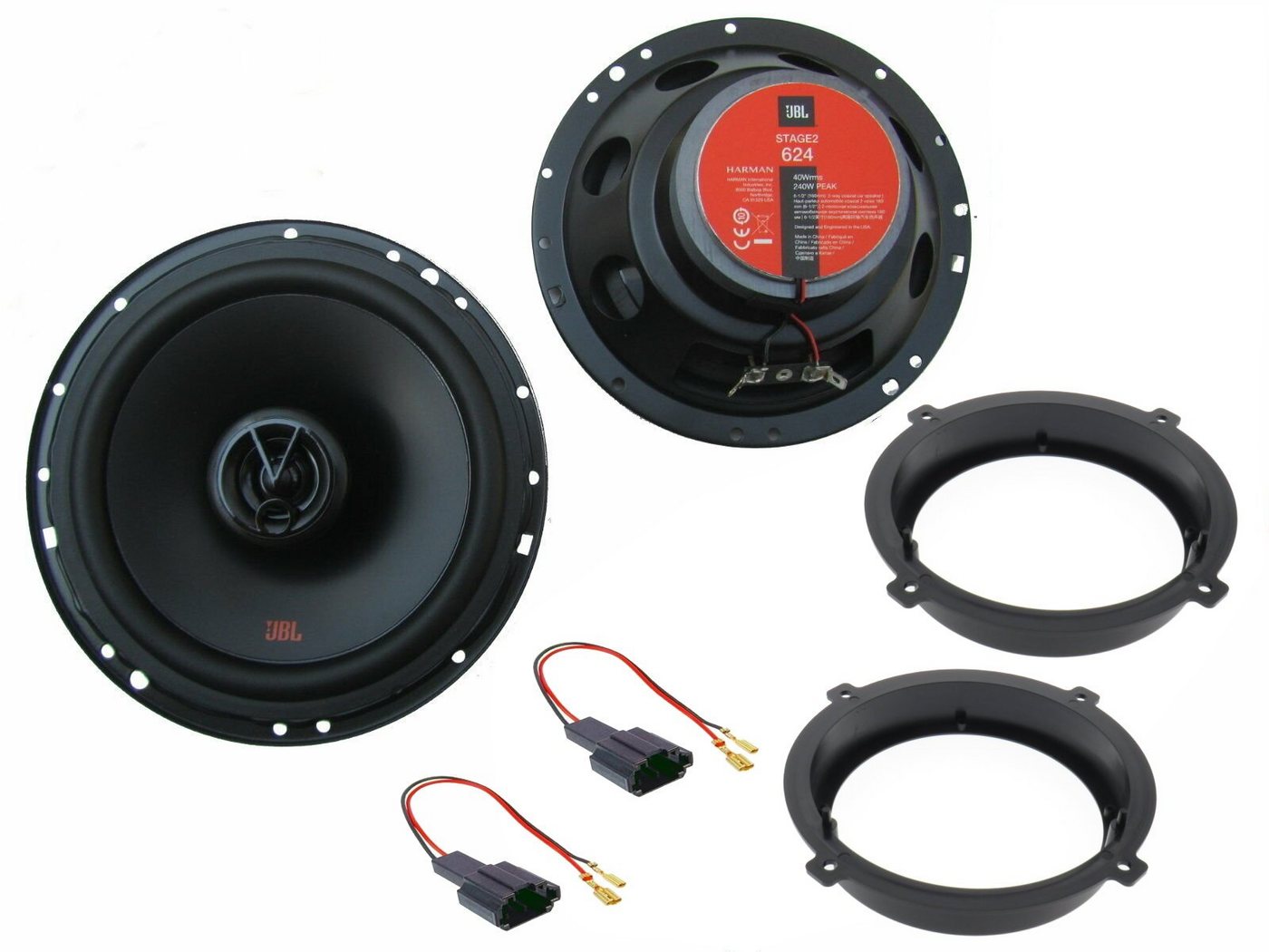 DSX JBL passend für Hyundai Accent 06-10 Lautsprecher Set Tür Front Heck Auto-Lautsprecher (80.00 W) von DSX