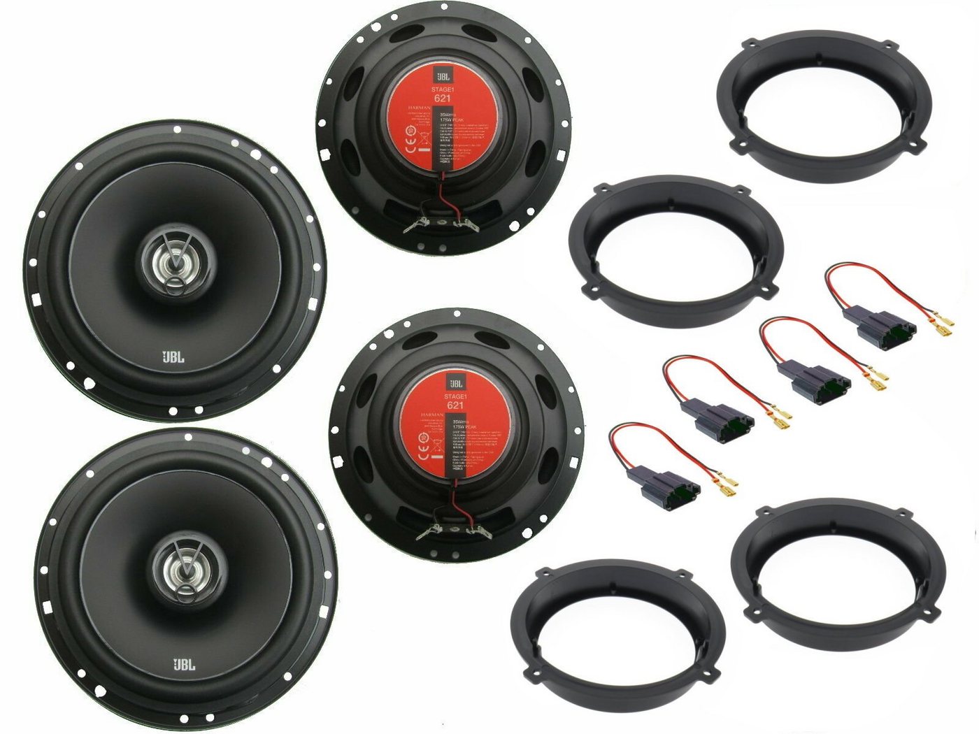 DSX JBL passend für Hyundai Tucson Bj 15-22 Lautsprecher Set Tür Front Hec Auto-Lautsprecher (140.00 W) von DSX