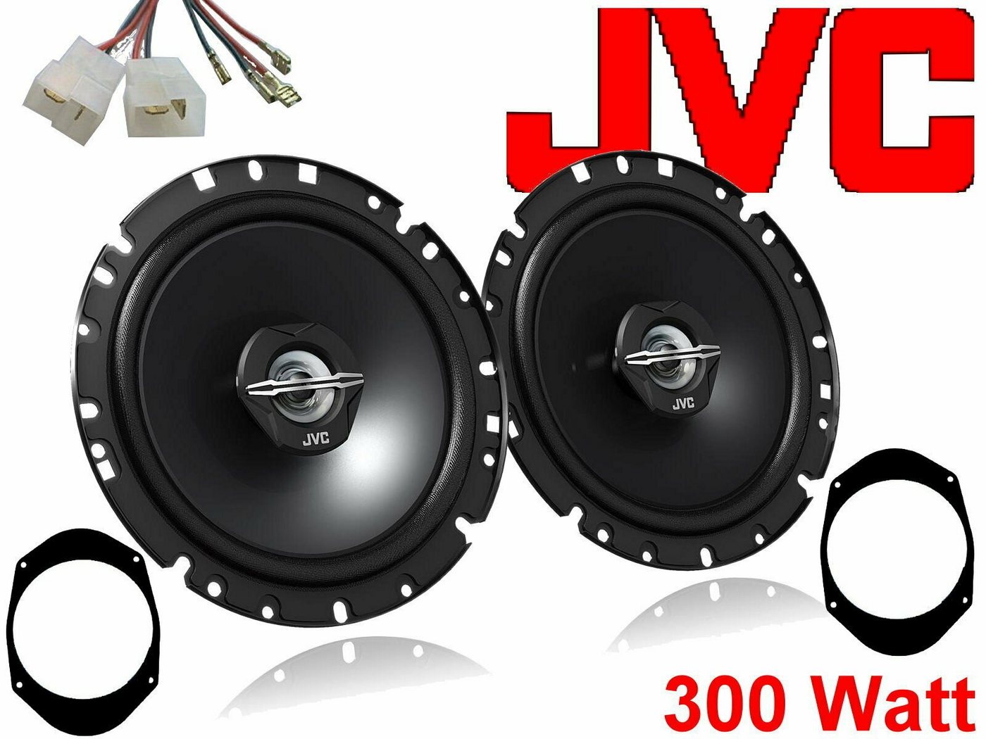 DSX JVC 300 W passend für Ford Fiesta 01 - 08 Lautspre Auto-Lautsprecher (30 W) von DSX
