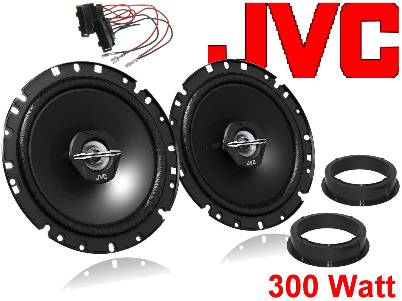 DSX JVC Lautsprecher Set passend für Passat B6 3C2 3C Auto-Lautsprecher (30 W) von DSX