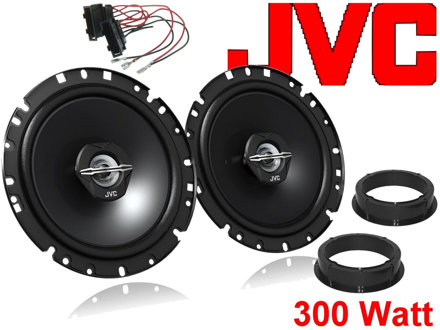 DSX JVC Lautsprecher passend für VW Polo 9N Tür vorne Auto-Lautsprecher (30 W) von DSX