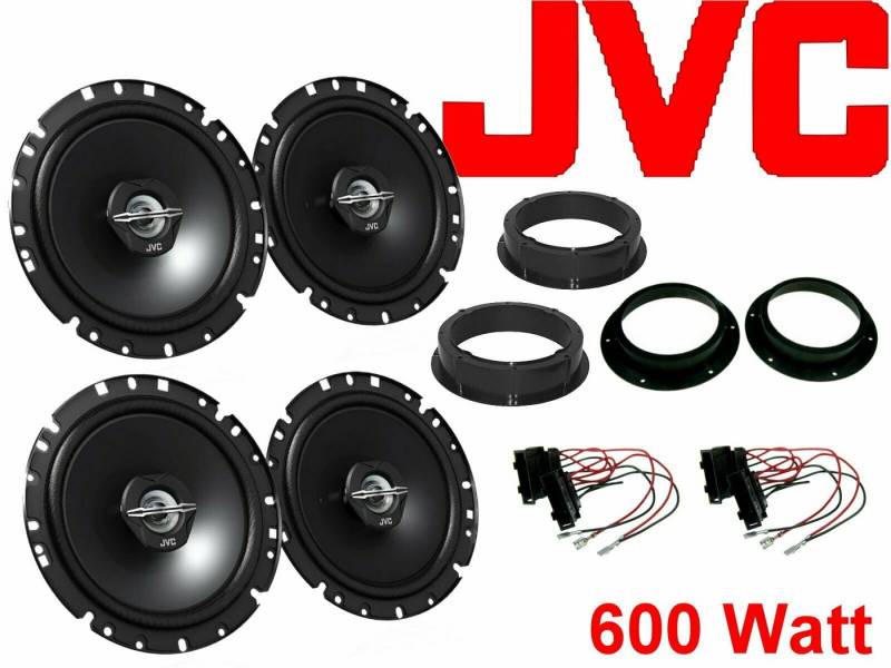 DSX JVC Set Tür vorn hinten passend für VW Touareg 7L 2002-2013 Auto-Lautsprecher von DSX
